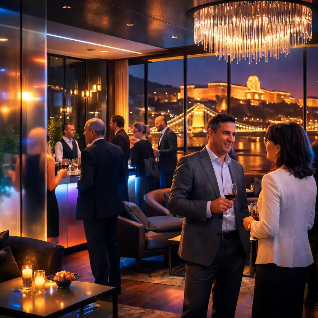 Céges esemény lounge térben