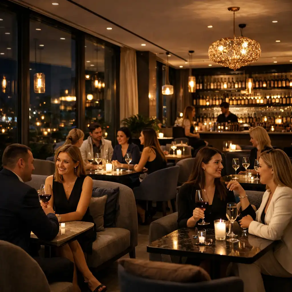 Prémium éttermi lounge hangulat